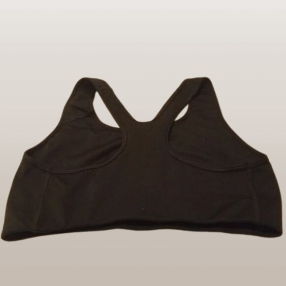 Nike Dri-fit Racerback Bra Women's Medium Unpadded Black Sports Bra - Picture 3 of 5